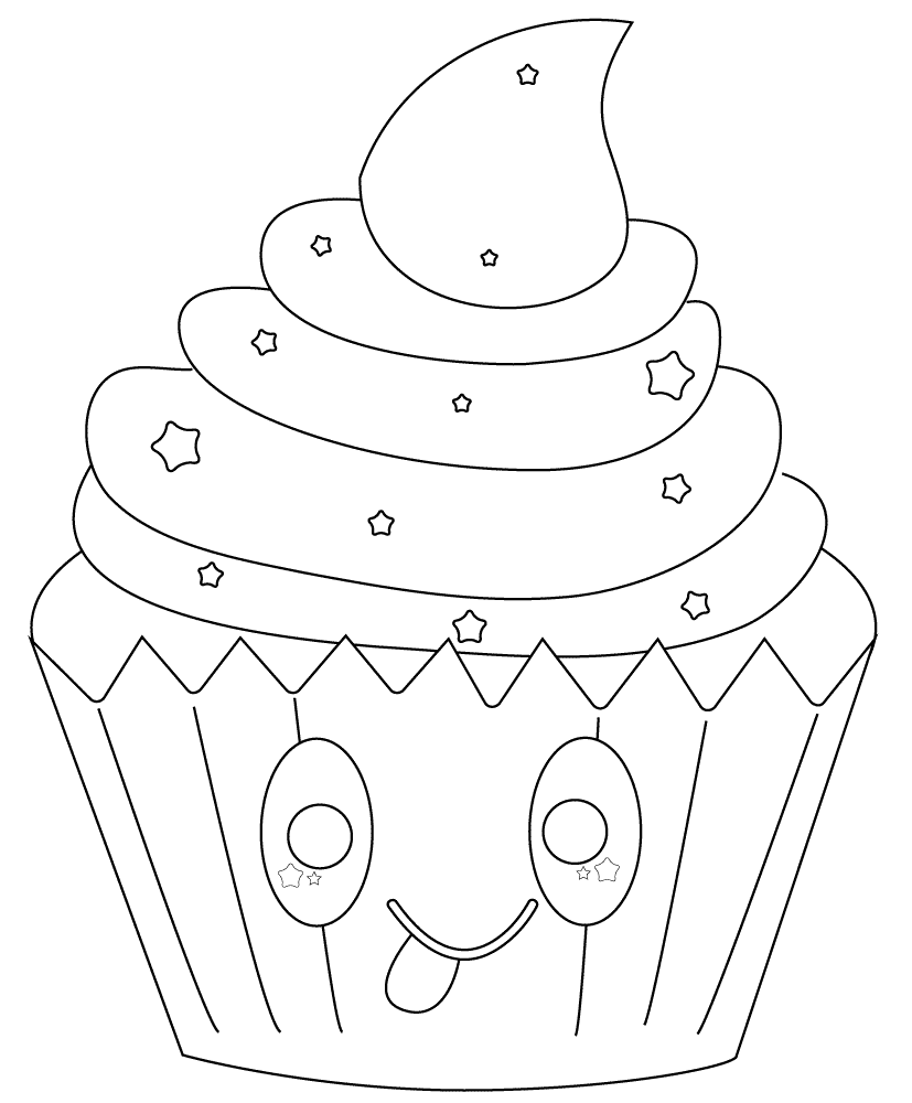 Dibujo de Magdalena Linda con Estrellas para Colorear