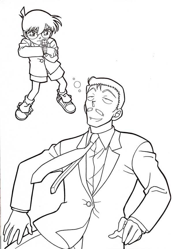 Dibujo de Conan Le Dispar al Srmori para Colorear