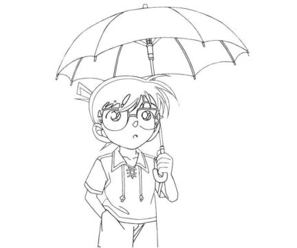 Dibujo de Cubierta de Lluvia para Colorear