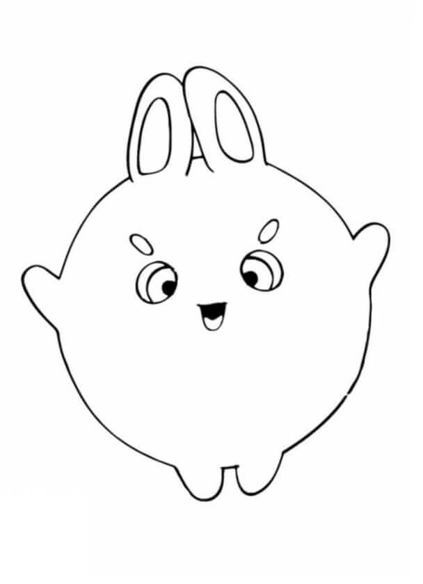 Dibujo de Conejitos Soleados Big Boo para Colorear