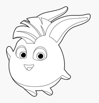 Dibujo de Turbo de Conejitos Soleados para Colorear