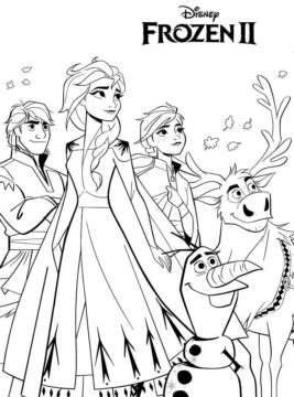 Dibujo de Disney Congelado 2 para Colorear