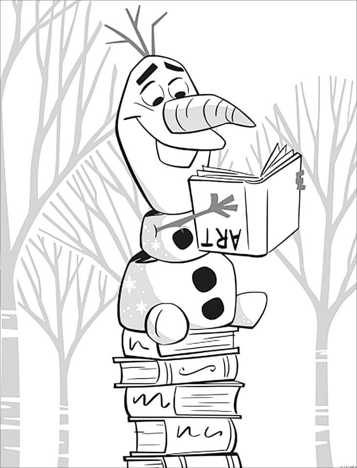 Dibujo de Olaf Congelado 2 para Colorear
