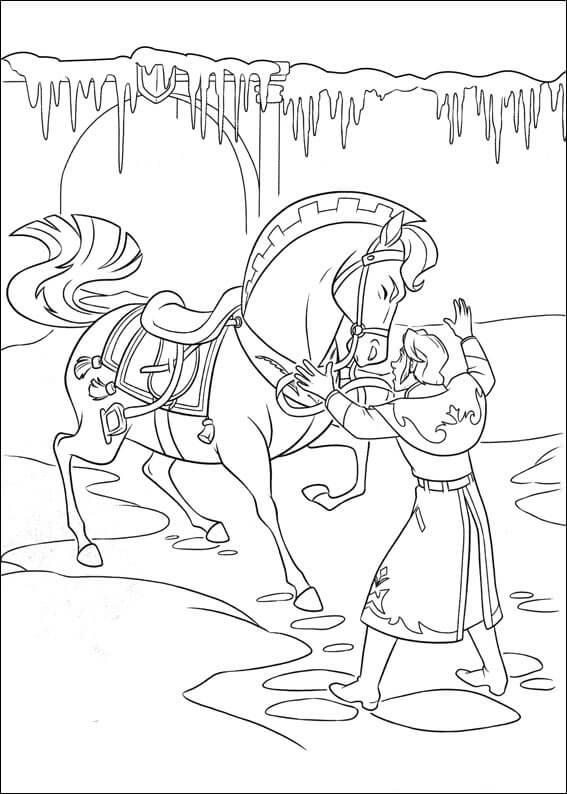 Dibujo de Hans y Sitron para Colorear