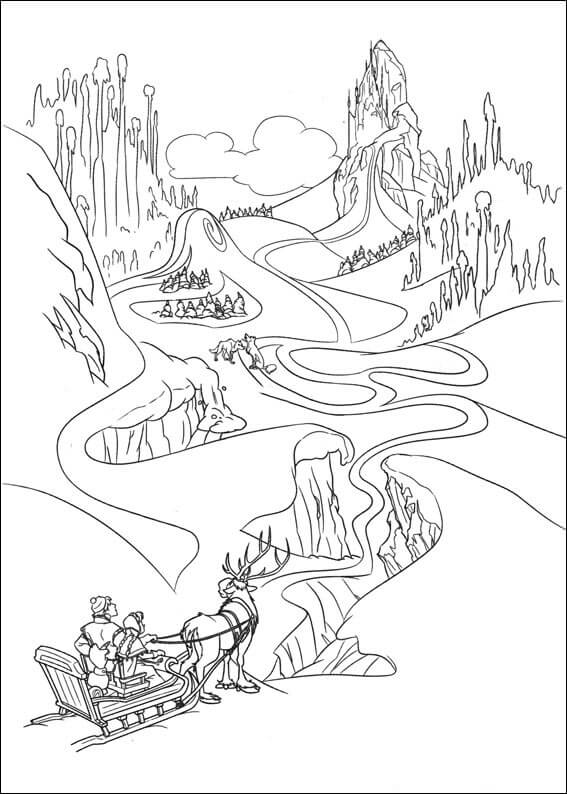 Dibujo de Hermoso Paisaje para Colorear