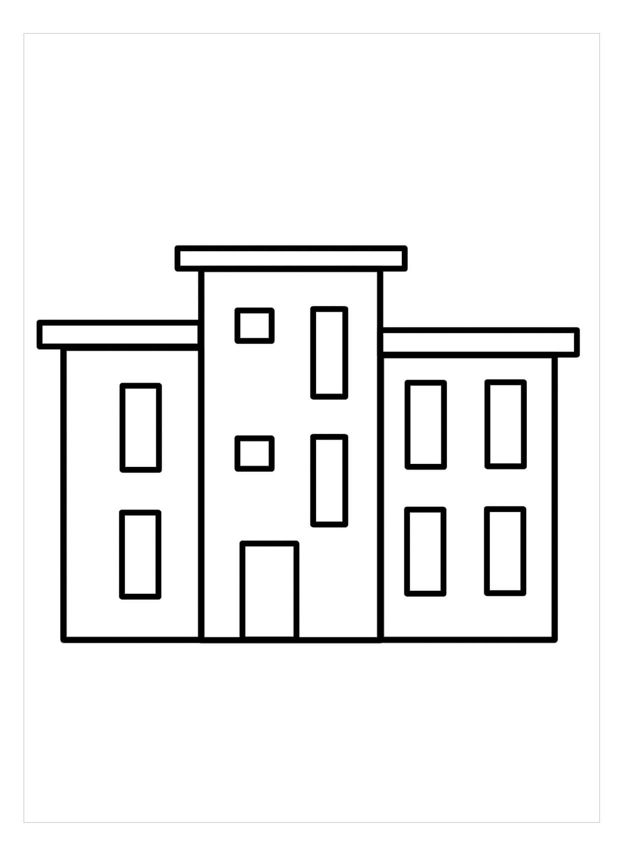 Dibujo de Construccin Fcil para Colorear