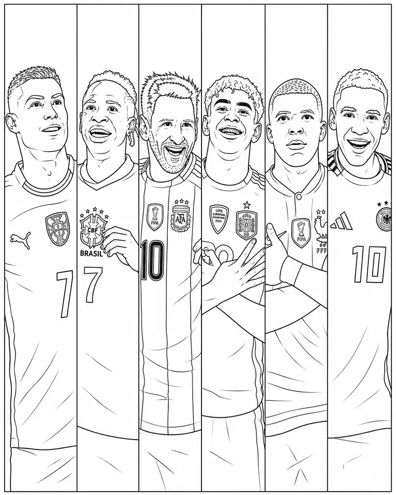 Dibujo de Jugador Destacado por la Fifa página para Colorear