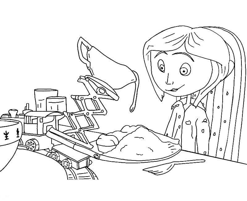 Dibujo de Bebé Coraline para Colorear