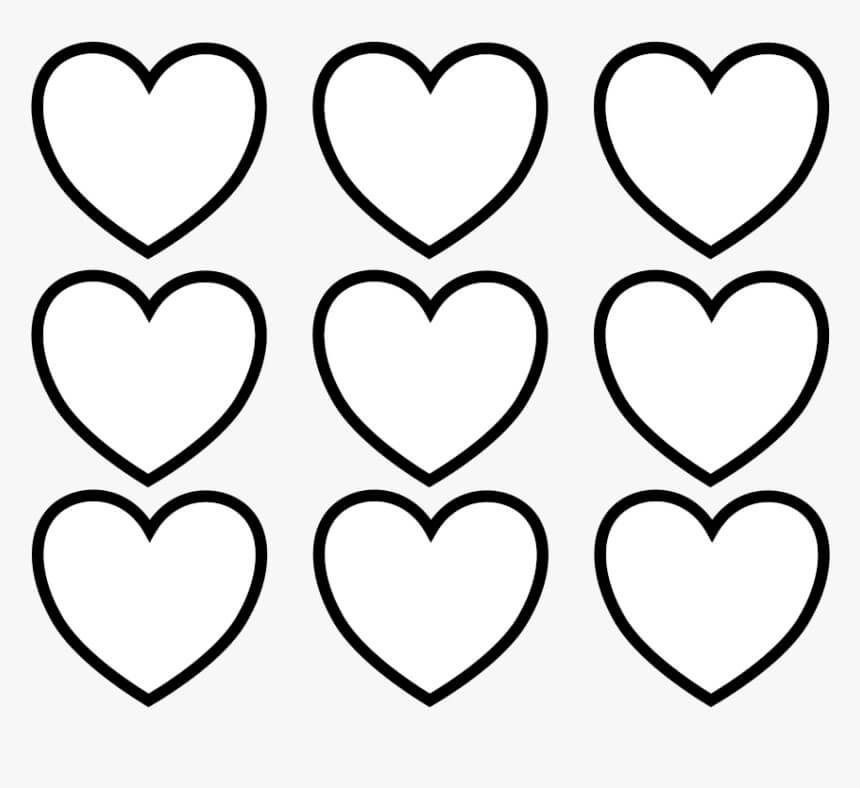 Dibujo de Corazn Bsico para Colorear