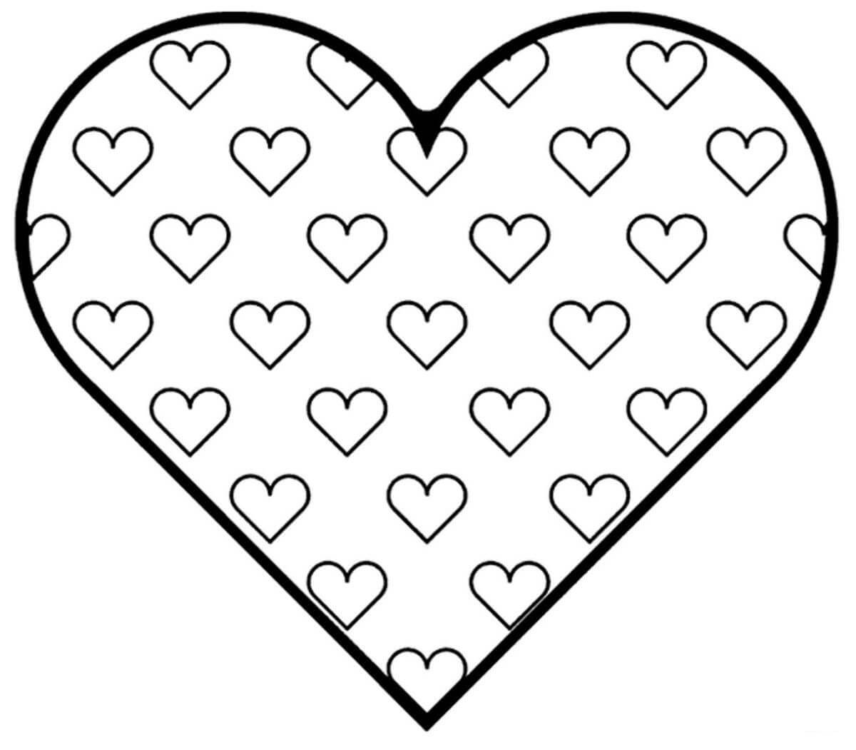 Dibujo de Lindo corazón para Colorear