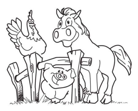 Dibujo de Lindo Corral para Colorear