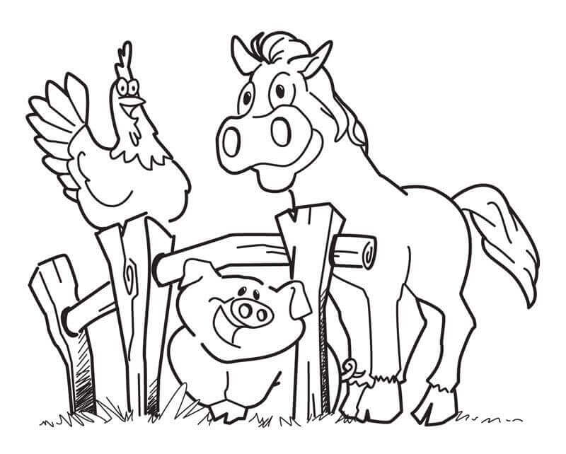 Dibujo de Lindo Corral para Colorear
