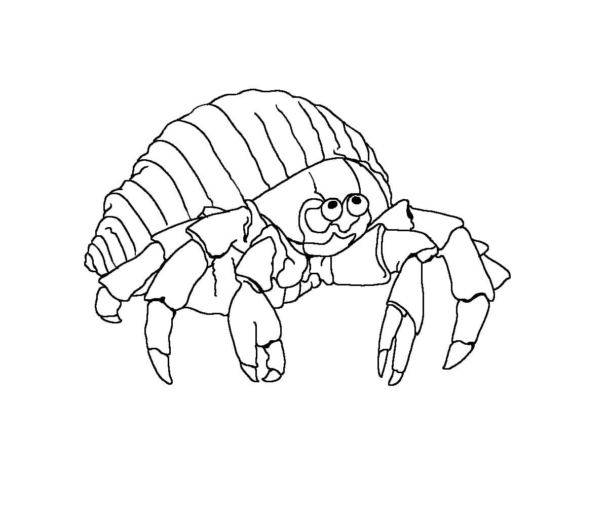 Dibujo de Cangrejo Libre para Colorear