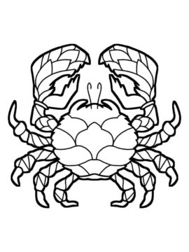 Dibujo de Gran Cangrejo para Colorear