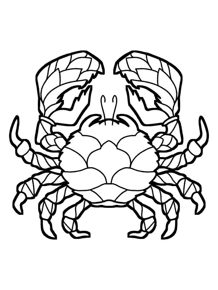 Dibujo de Gran Cangrejo para Colorear