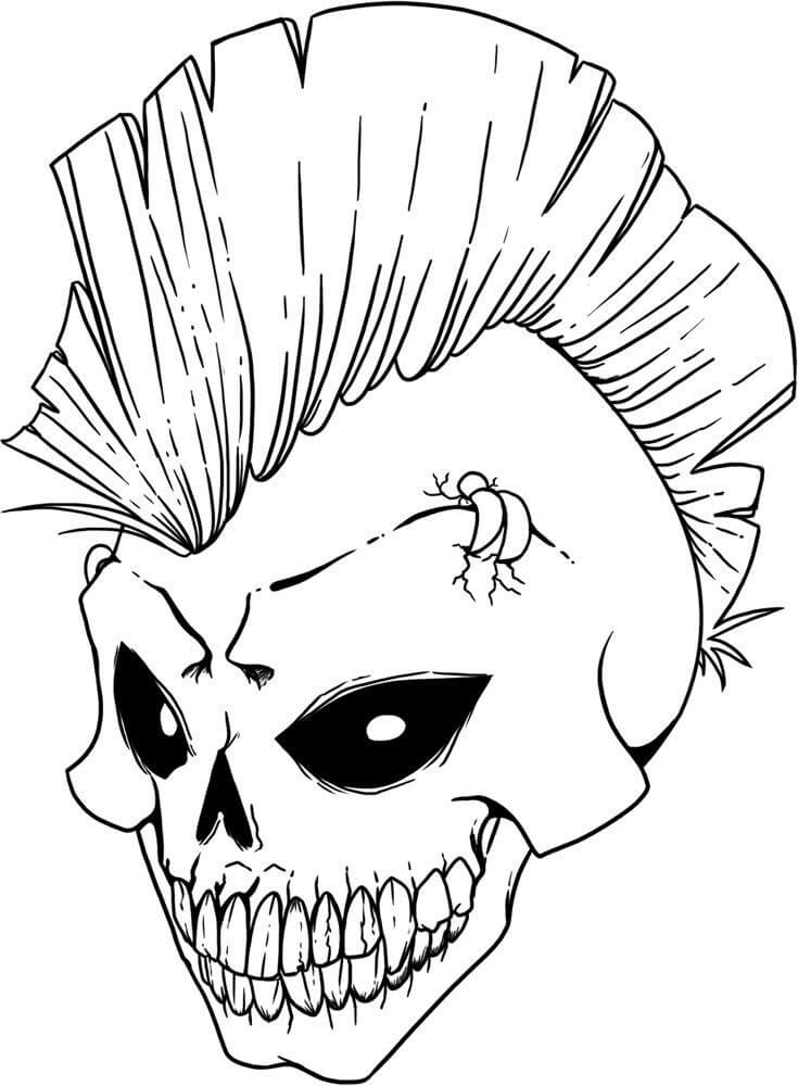 Dibujo de Calaveras Geniales para Colorear
