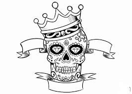 Dibujo de Rey Calavera para Colorear