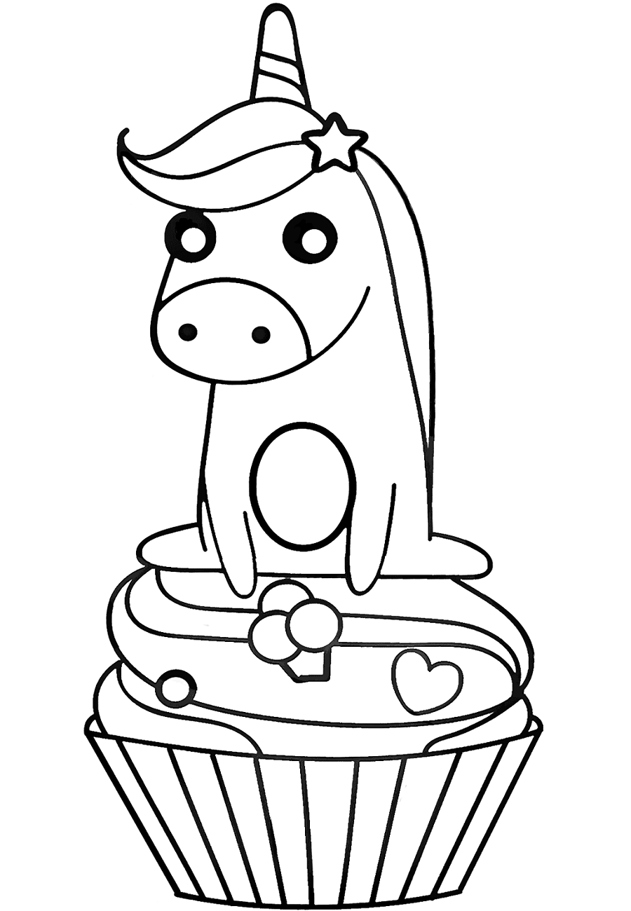 Dibujo de Magdalena Unicornio para Colorear