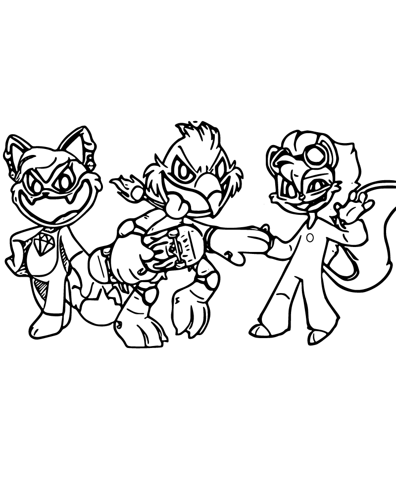 Dibujo de Nightmare Critters Fan Art Coloring Page para Colorear