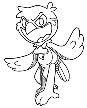 Dibujo de Poe Coloring Page para Colorear