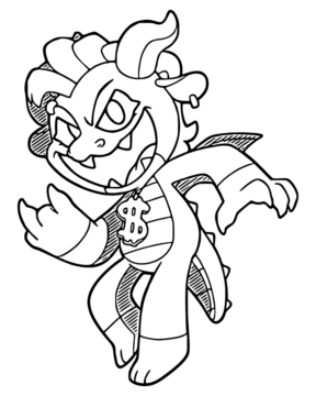 Dibujo de Simon Smosimon Smoke Coloring Pageke Coloring Page 01 para Colorear
