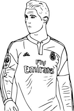 Dibujo de Enfrentate a Cristiano Ronaldo para Colorear