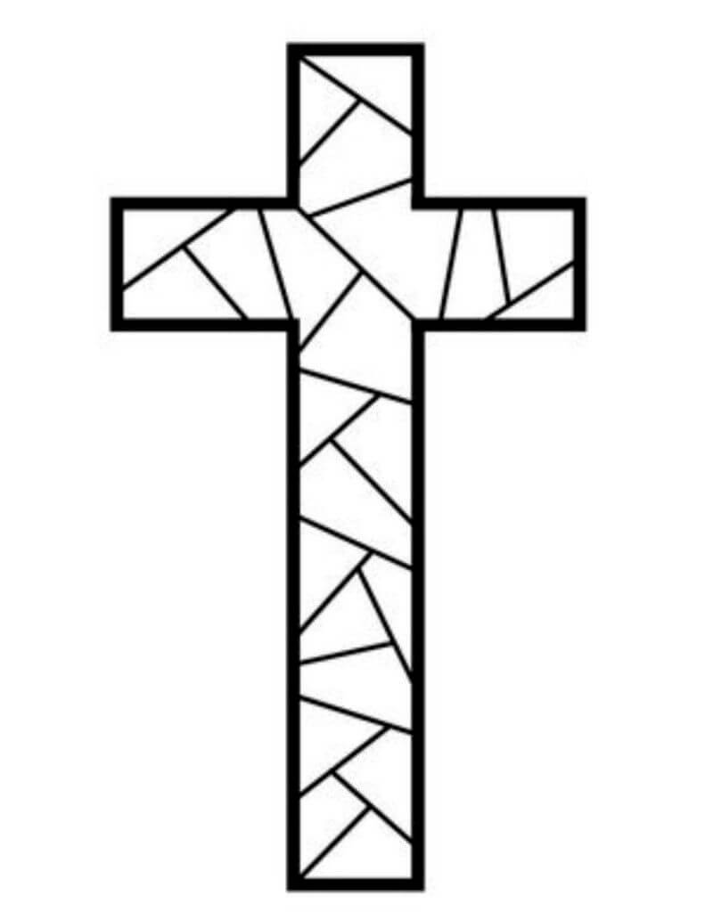 Dibujo de Cruz Bsica para Colorear