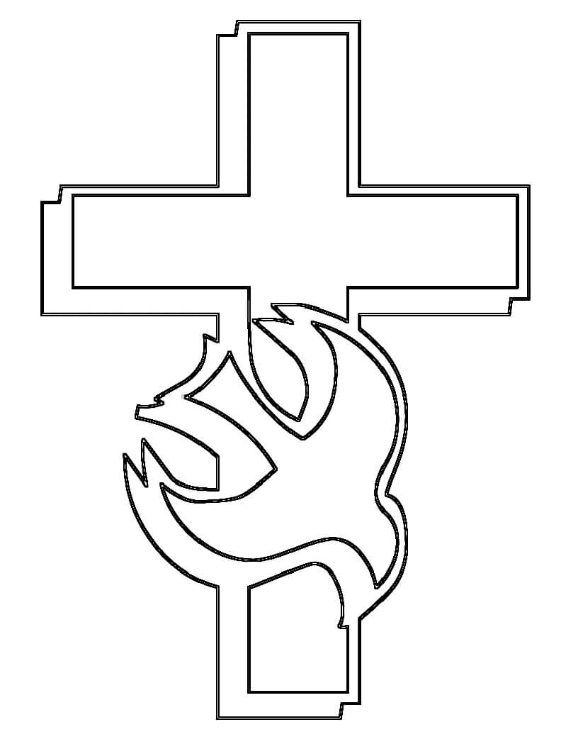 Dibujo de Cruz Rpirie para Colorear