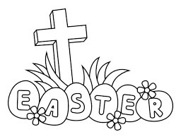 Dibujo de Cruz de Pascua para Colorear