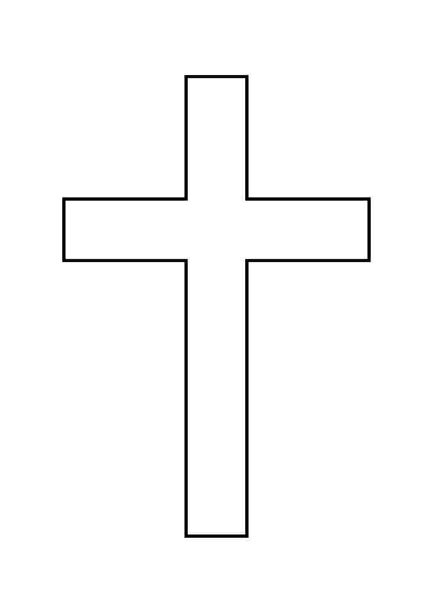 Dibujo de Cruz para Colorear