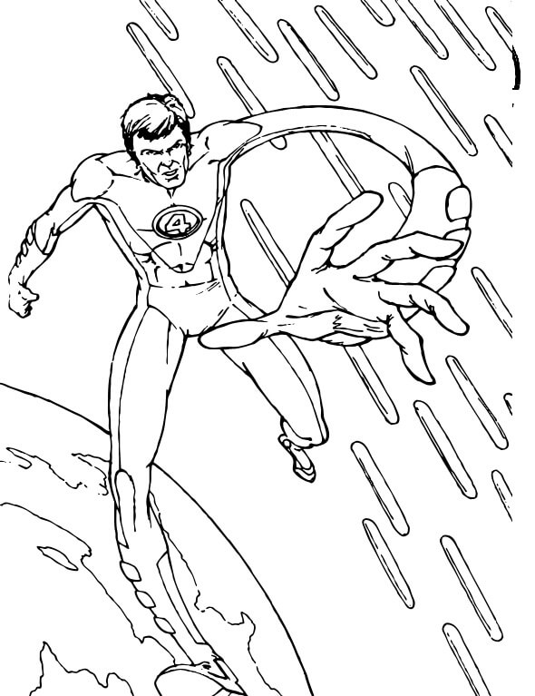 Dibujo de Hombre de Goma para Colorear