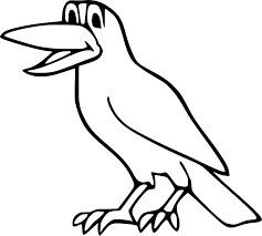 Dibujo de Cuervo Dibujo para Colorear