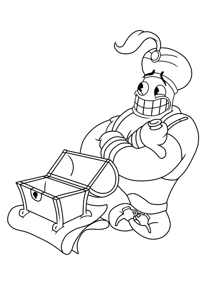Dibujo de Djimmi el Grande para Colorear