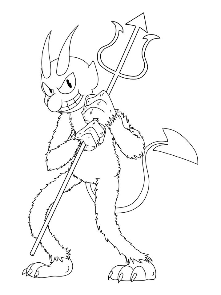 Dibujo de El Diablo 2 para Colorear