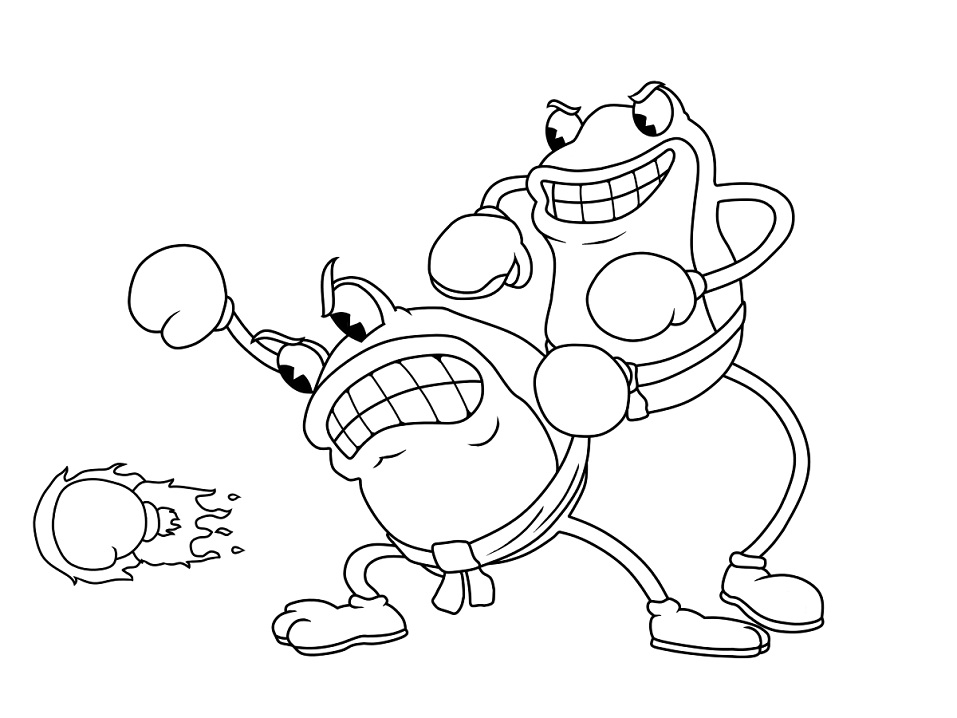 Dibujo de Ribby y Croaks para Colorear