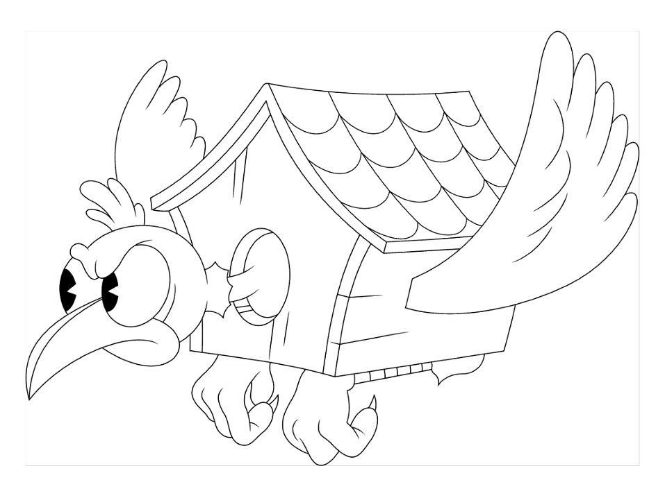 Dibujo de Wally Warbles de Cuphead para Colorear