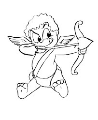 Dibujo de Cupido Fresco para Colorear