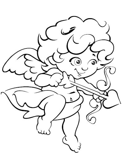 Dibujo de Cupido Nia para Colorear