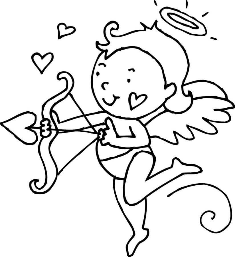 Dibujo de Cupido para Colorear