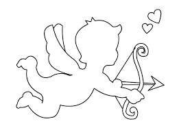 Dibujo de Esquema de Cupido para Colorear