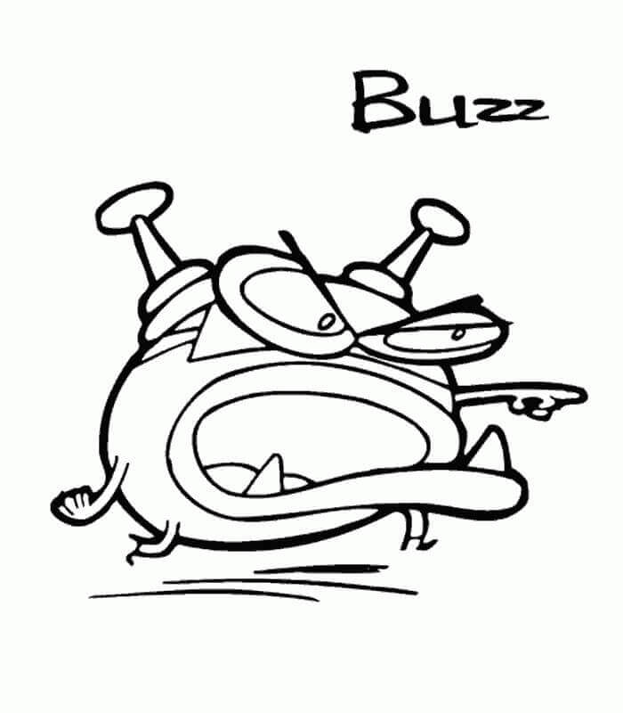 Dibujo de Buzz de Cyberchase para Colorear