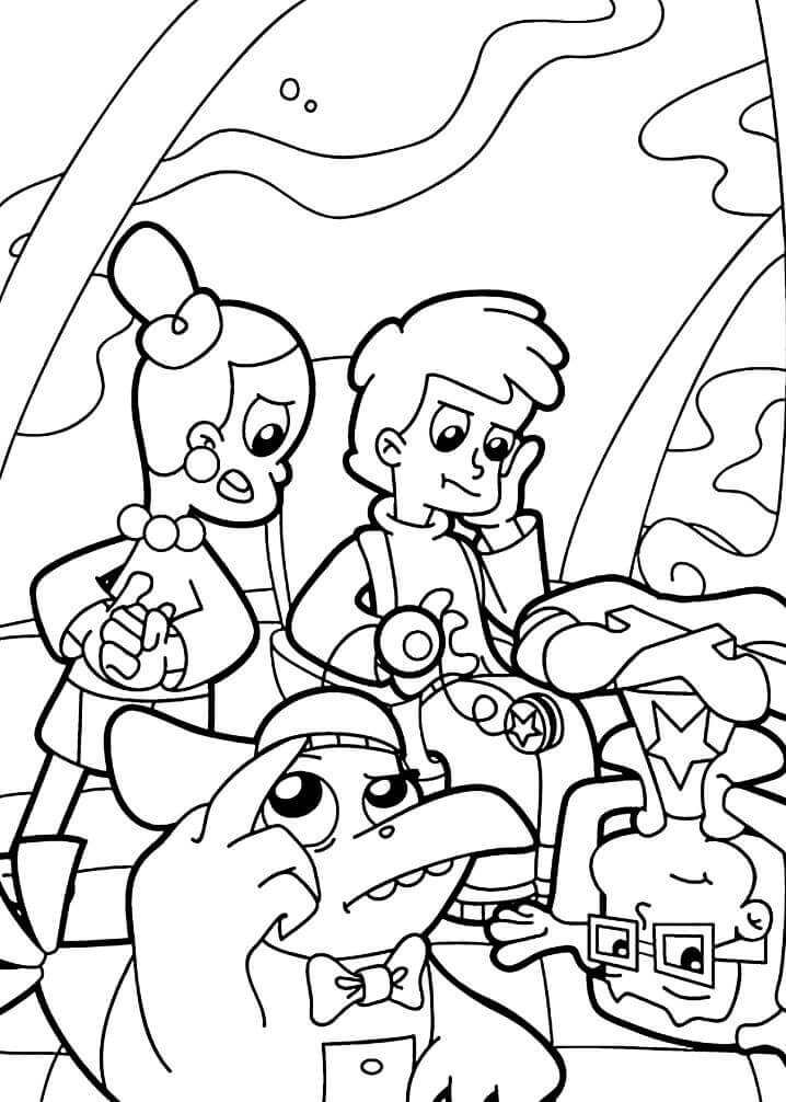 Dibujo de Cyberchase 2 para Colorear