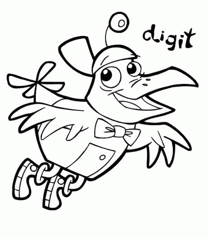 Dibujo de Dgito de Cyberchase para Colorear