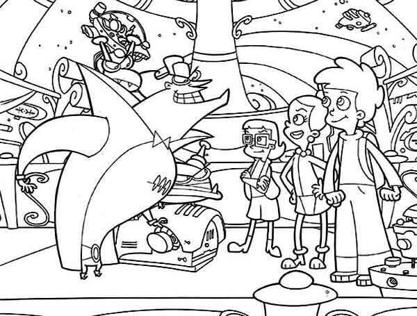 Dibujo de El Hacker Cyberchase para Colorear
