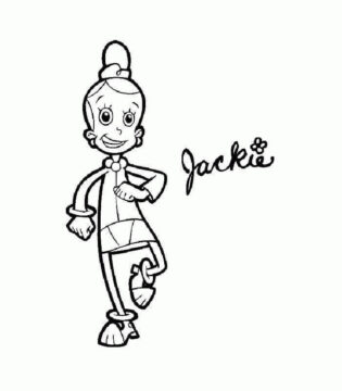 Dibujo de Jackie Cyberchase 1 para Colorear