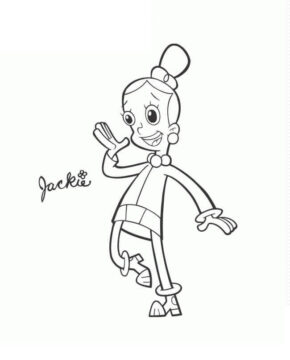 Dibujo de Jackie Cyberchase 2 para Colorear