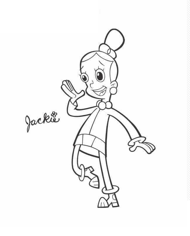 Dibujo de Jackie Cyberchase 2 para Colorear