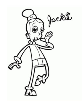 Dibujo de Jackie de Cyberchase para Colorear