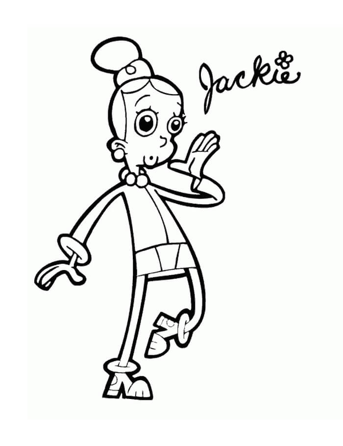 Dibujo de Jackie de Cyberchase para Colorear