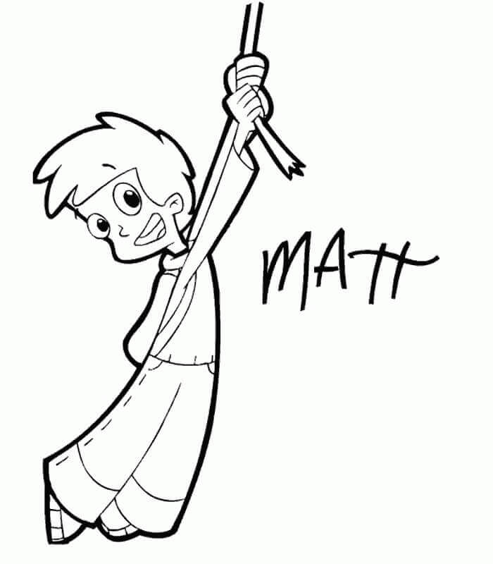 Dibujo de Matt Cyberchase 1 para Colorear